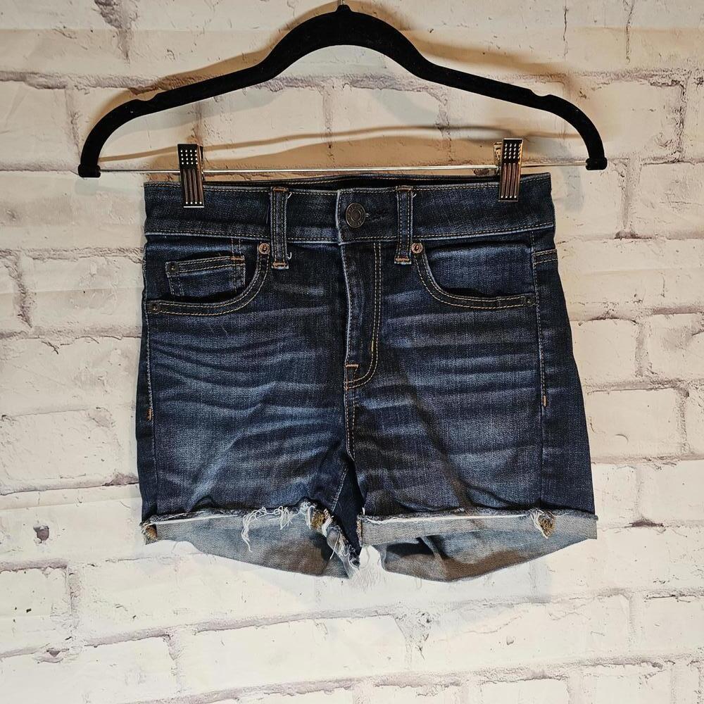 AE Dark Wash Jean Shorts Size 0